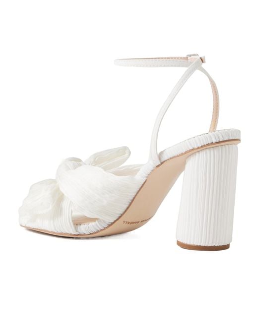 Loeffler Randall White Ruched Sandals