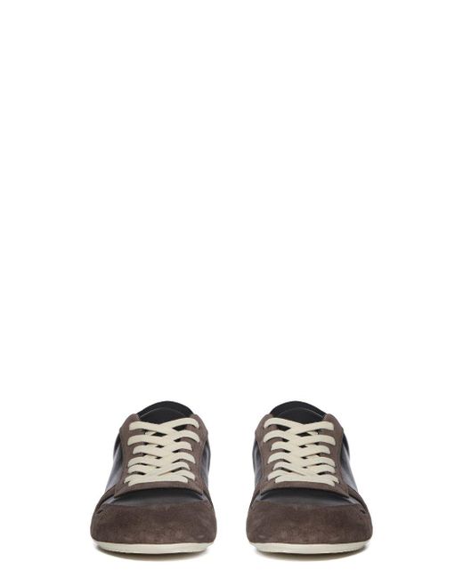 Rick Owens Black Minimal Sneakers for men