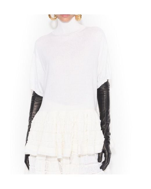 Alaïa White Alaïa Crinoline Top