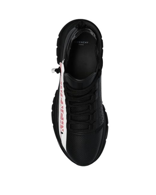 Givenchy Black Spectre Low-Top Leather Sneakers for men