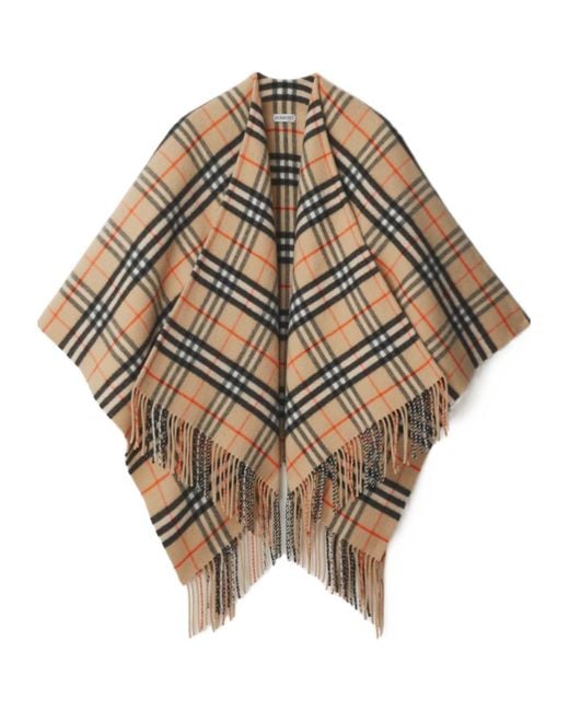 Burberry Metallic Check Cape