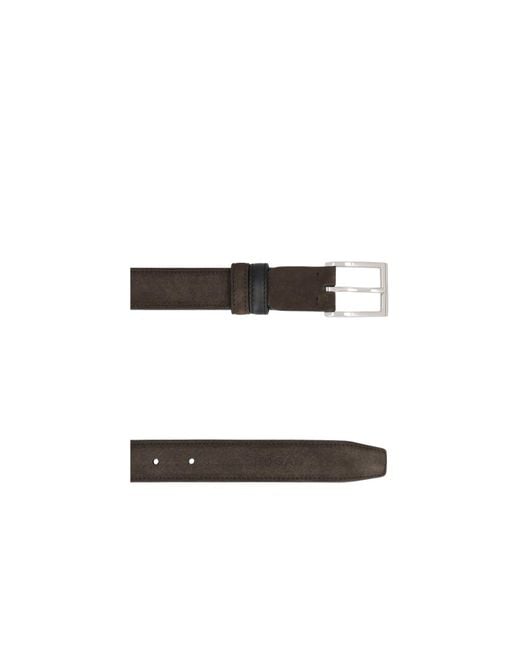 Hogan Black Logo Detailed Buckled Belt for men