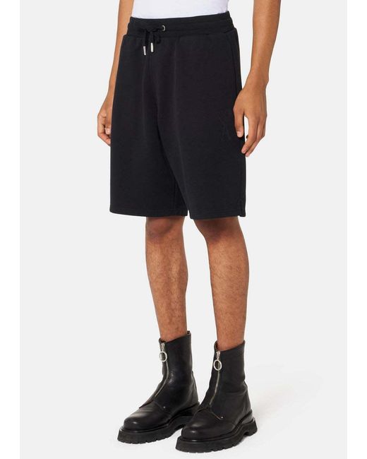 AMI Black Ami De Coeur Track Shorts for men