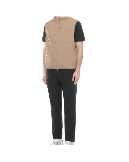 Save The Duck Natural Zip-Front Sleeveless Jacket for men