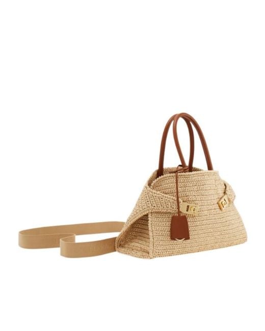 Ferragamo Natural Hug Handbag (M)