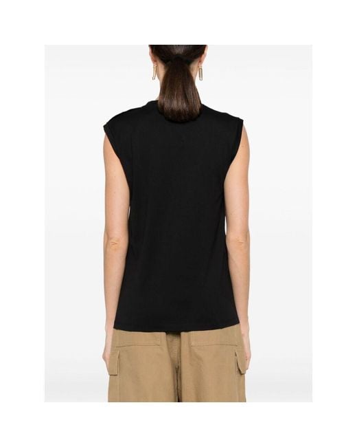 Balmain Black Cotton Logo T-Shirt