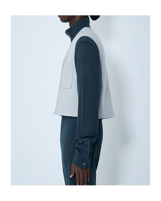 Rier Blue Walker City V-Neck Gilet for men