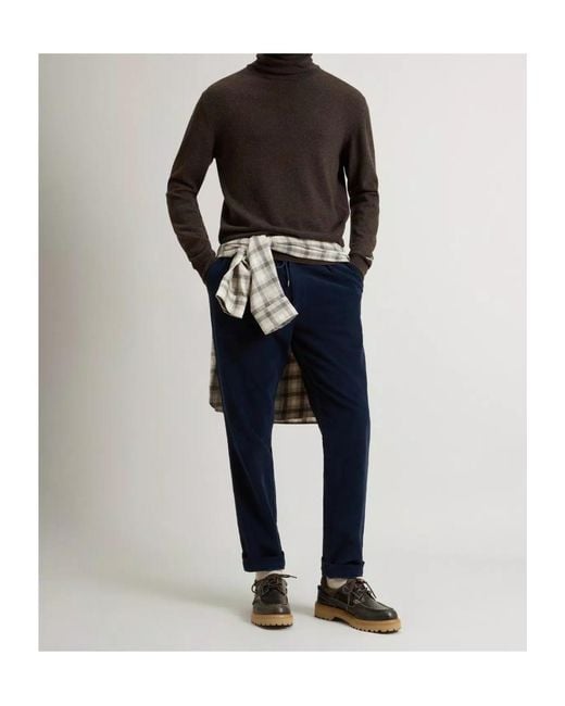 Woolrich Brown Wool Turtleneck Sweater for men