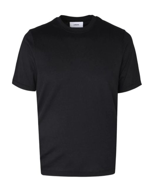 Lardini Black Crew Neck T-Shirt for men