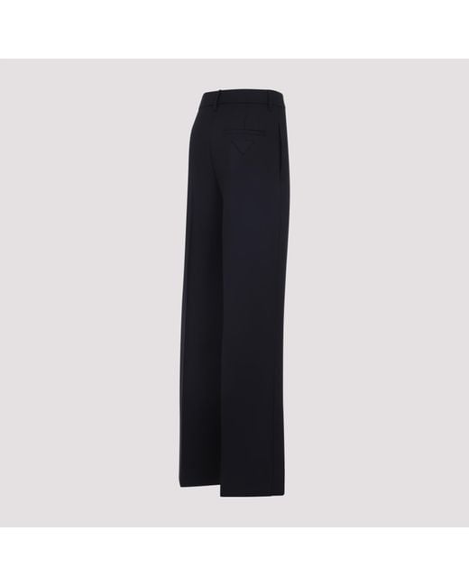 Prada Blue Wool Pants