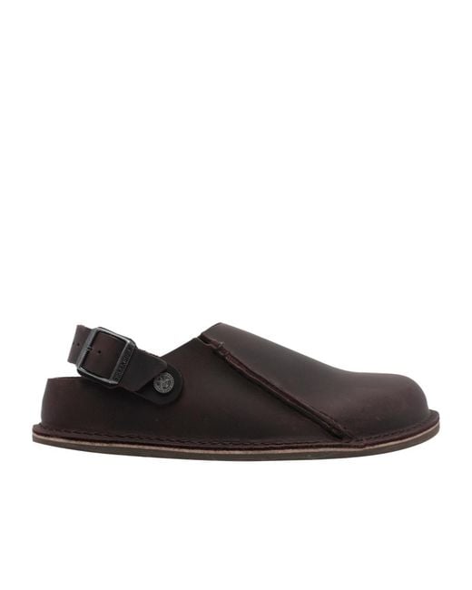 Birkenstock Black Round-Toe Slingback Sandals for men