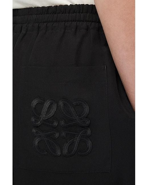 Loewe Black Cropped Trousers for men