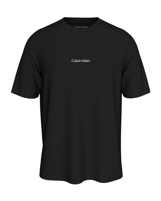 Calvin Klein Black Crew-Neck Short-Sleeve T-Shirt for men