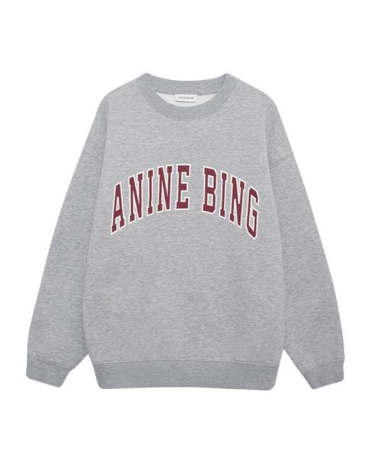 Anine Bing Gray Long-Sleeved Sweater