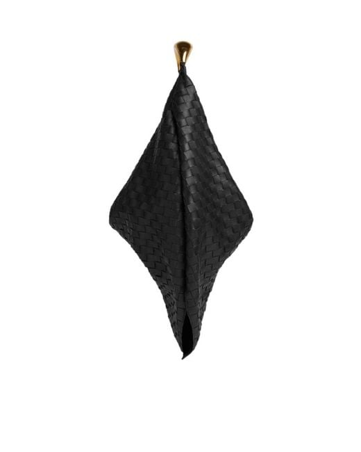 Bottega Veneta Black Foulard Shoulder Bag