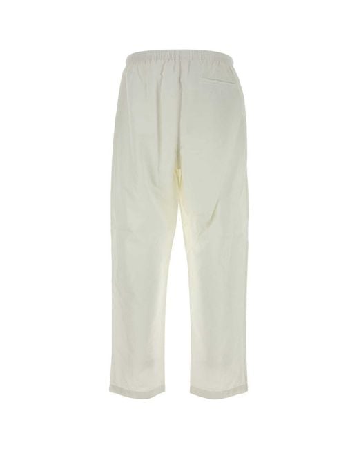 Prada Gray Cotton Blend Pant for men