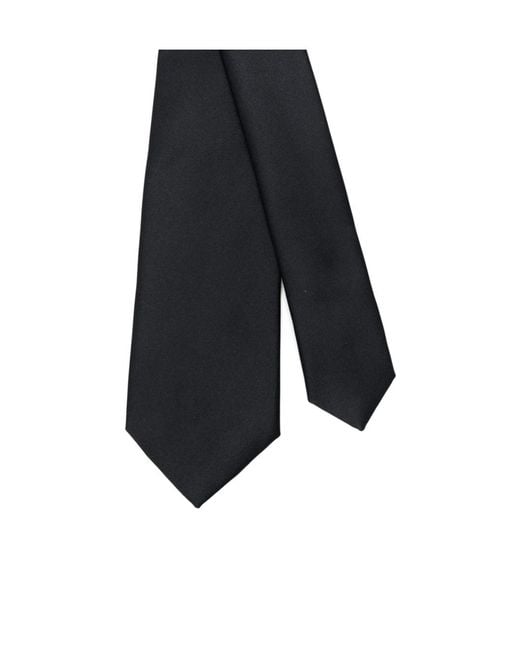 Tagliatore Black Plain Tie for men