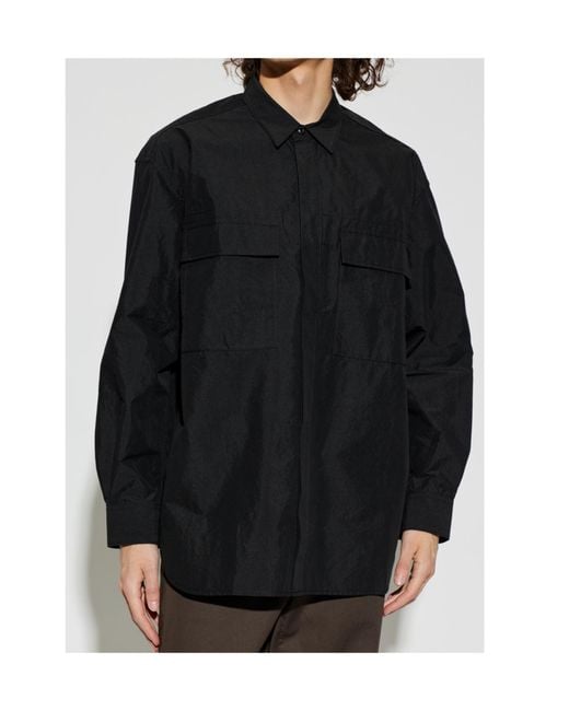 Comme des Garçons Blue Flap-Pocket Shirt for men