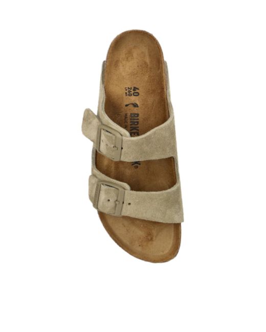 Birkenstock Green Arizona Buckled Slides