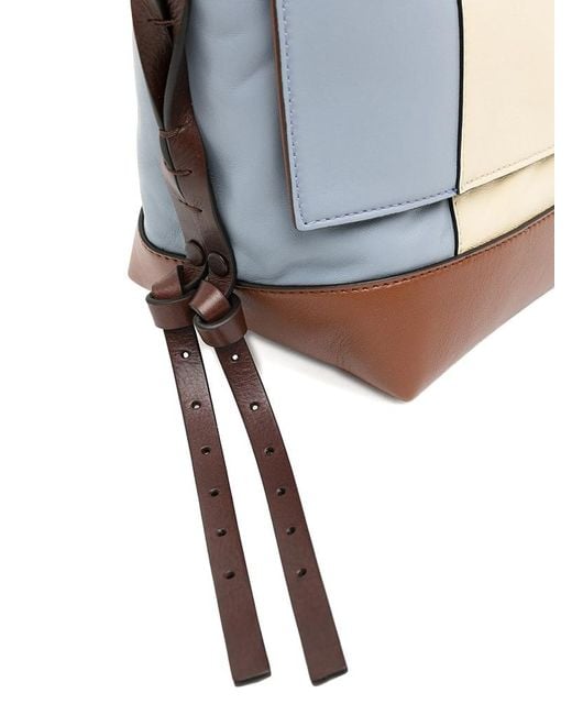 Marni White Colour-Block Leather Shoulder Bag