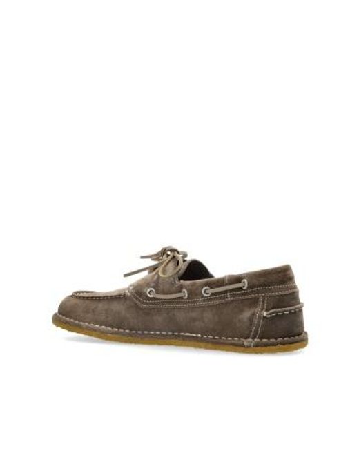 AMI Brown Ami Lace-Up Espadrilles for men