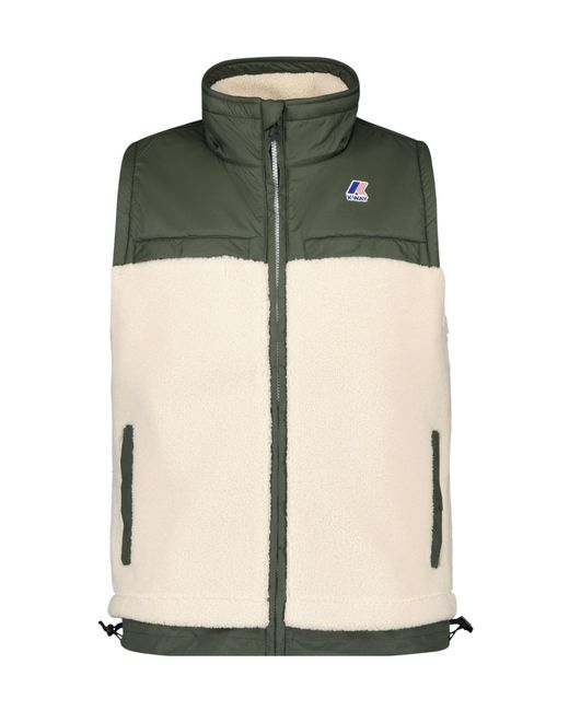 K-Way Green Le Vrai 3.0 Zip-Front Vest for men