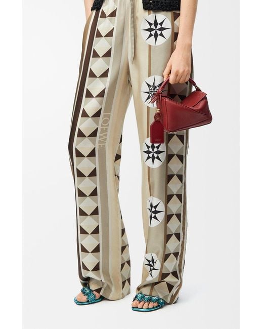 Loewe Red Mini Featherlight Puzzle Bag