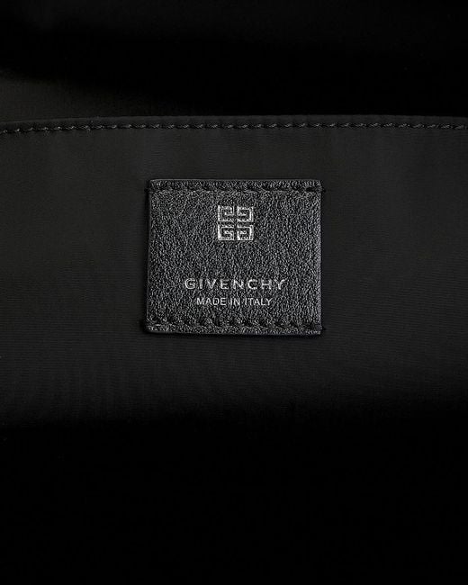 Givenchy Black Logo Hardware Double-Zip Pouch for men
