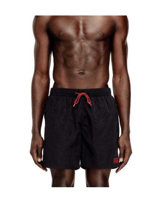 DIESEL Black Sport-41-D-Core Swim Shorts for men