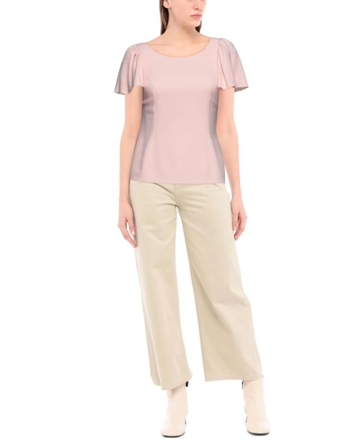 Dolce & Gabbana Pink Minimalist Short-Sleeve Top
