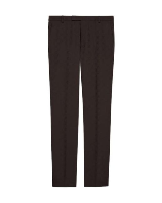 Gucci Brown Monogrammed Buttoned Suit for men