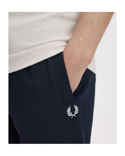 Fred Perry Blue Loopback Sweatpants for men
