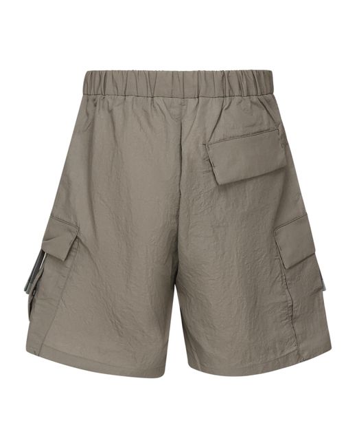 Herno Gray Drawstring Shorts for men