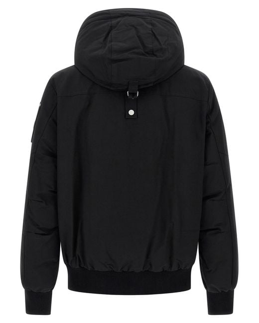 Moose Knuckles Blue Hooded Down Jacket for men