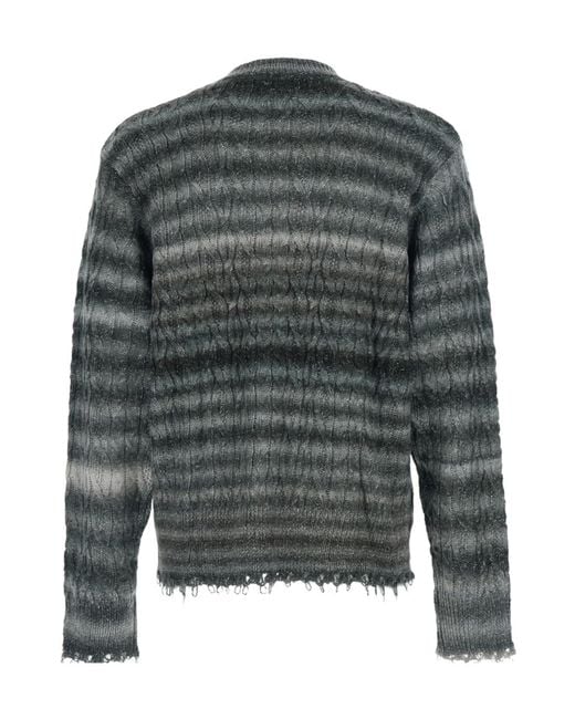 Won Hundred Gray Crew Neck Sweater for men