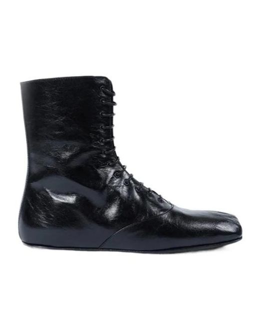Ann Demeulemeester Black Monil Leather Boots
