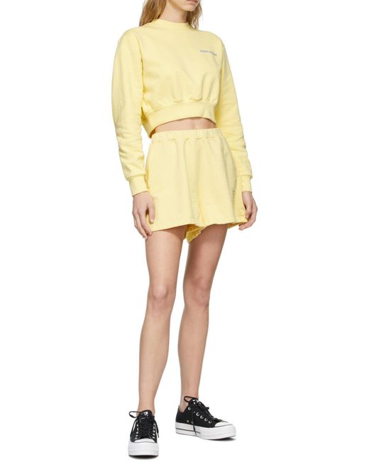 Opening Ceremony Yellow Logo-Print Elasticated Shorts