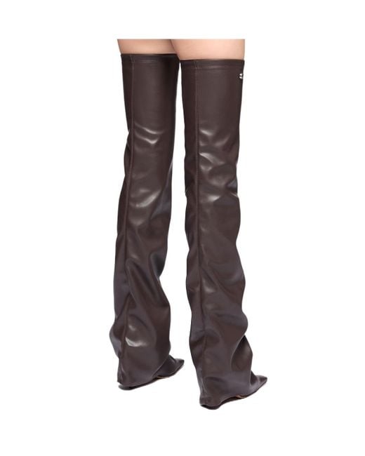The Attico White The Robin Otk Thigh High Boots