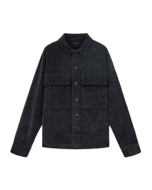 AllSaints Blue Hawker Corduroy Jacket for men
