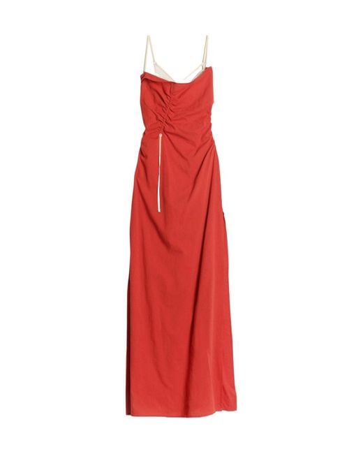 Jacquemus Red La Robe Gaua Long Dress