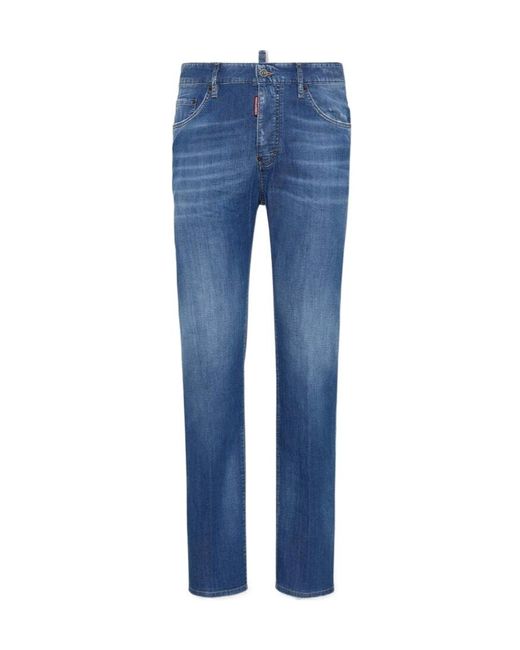 DSquared² Blue Summer Lovers 642 Medium Wash Jeans for men