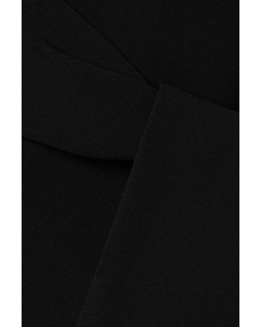 The Row Black Strap-Up Long-Sleeved Coat