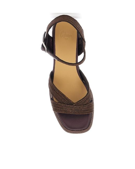 Castaner Brown Castañer Buckled Heeled Sandals