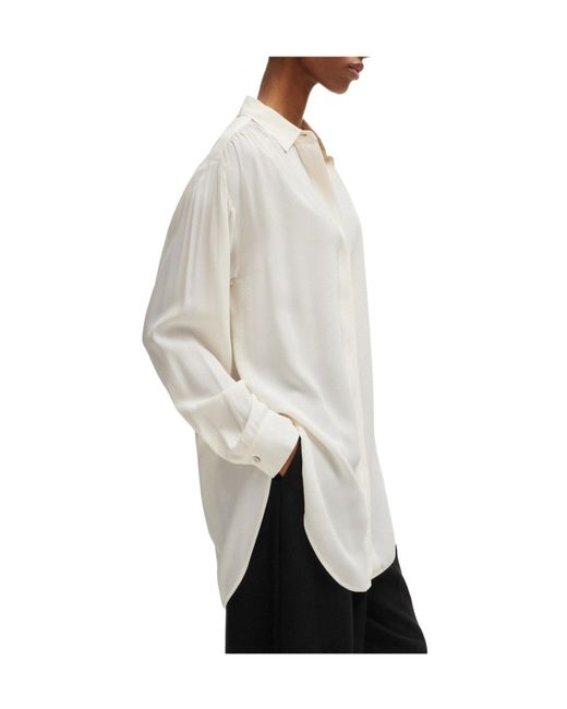 Boss White Line Blouse