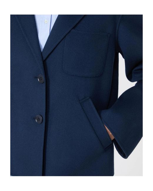 Weekend by Maxmara Blue Wkdpelota Button-Up Cropped Jacket