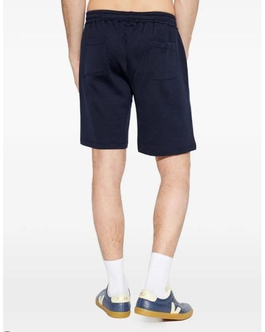 Eleventy Blue Drawstring-Fastening Zip-Pocket Track Shorts for men