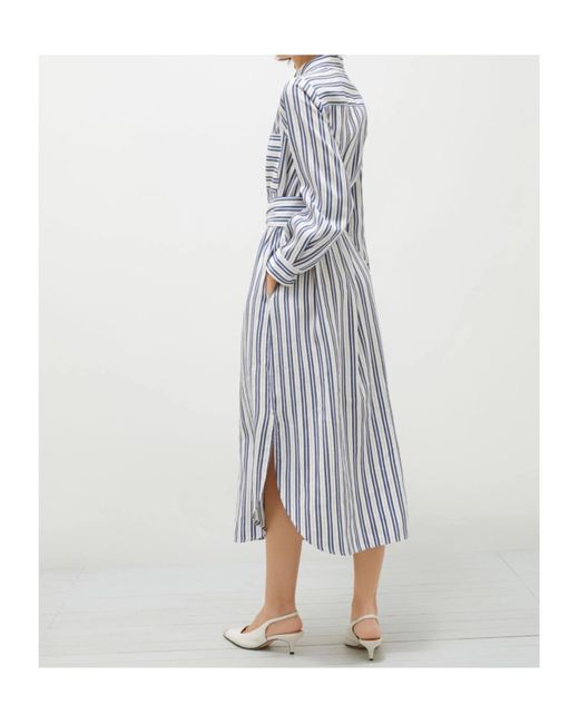 Marella Blue Striped Dress
