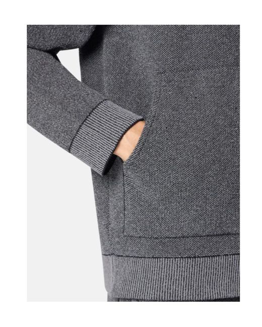 Stone Island Gray Logo Patch Zip-Up Jumper for men