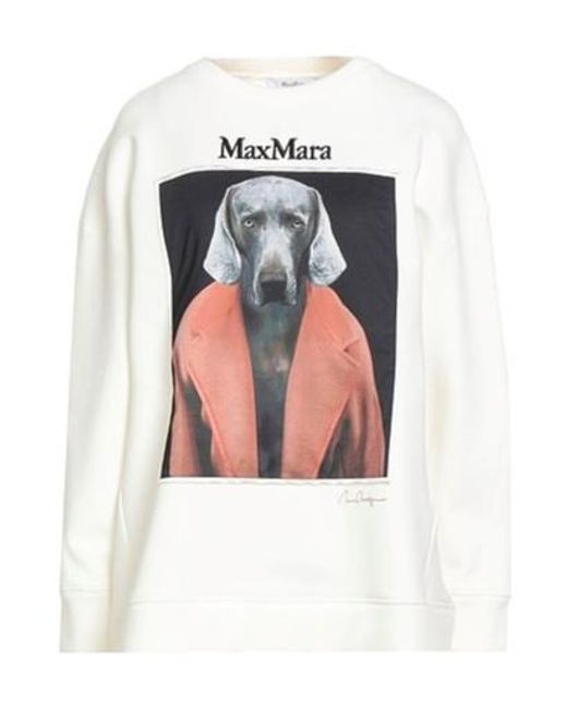 Max Mara White Plain Colour Sweatshirts