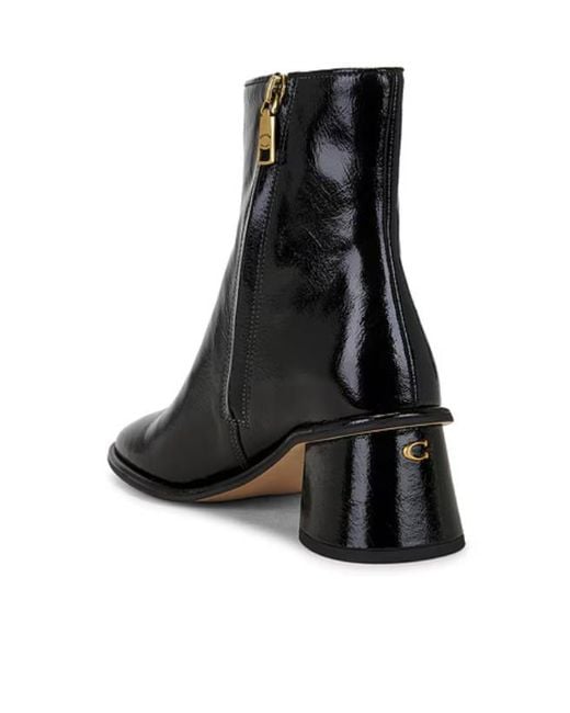 COACH Black 50Mm Gigi Heeled Ankle Boots